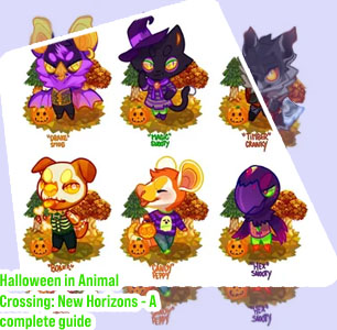 Halloween candy animal crossing
